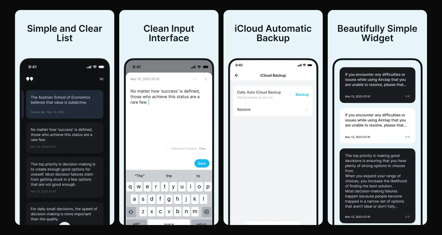 mydots.ideas — minimal note-taking